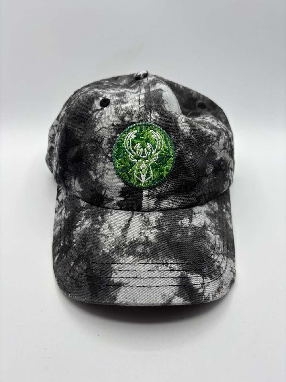 Milwaukee Bucks NBA Team Logo Embroidered Tie-Dye Baseball Cap